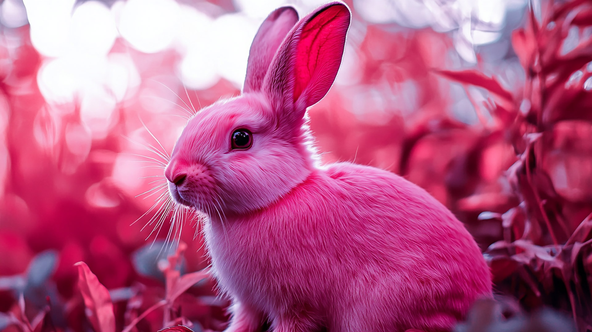 Free Wallpaper for Desktop: Adorable Pink Bunny Photos