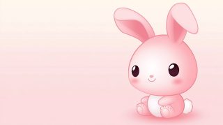 Free HD Wallpaper: Adorable Pink Bunny Images