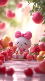 Sweet Pink Hello Kitty Wallpaper for Android Devices