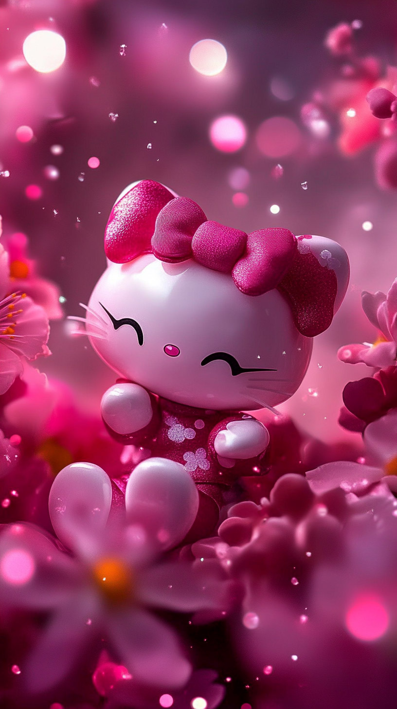 High-Definition Hello Kitty Pink Mobile Wallpaper Collection