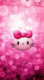 Stylish Pink Hello Kitty Wallpapers in 9:16 Aspect Ratio