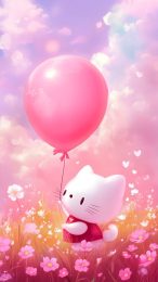 Vibrant Hello Kitty Pink Mobile Backgrounds for All Phones