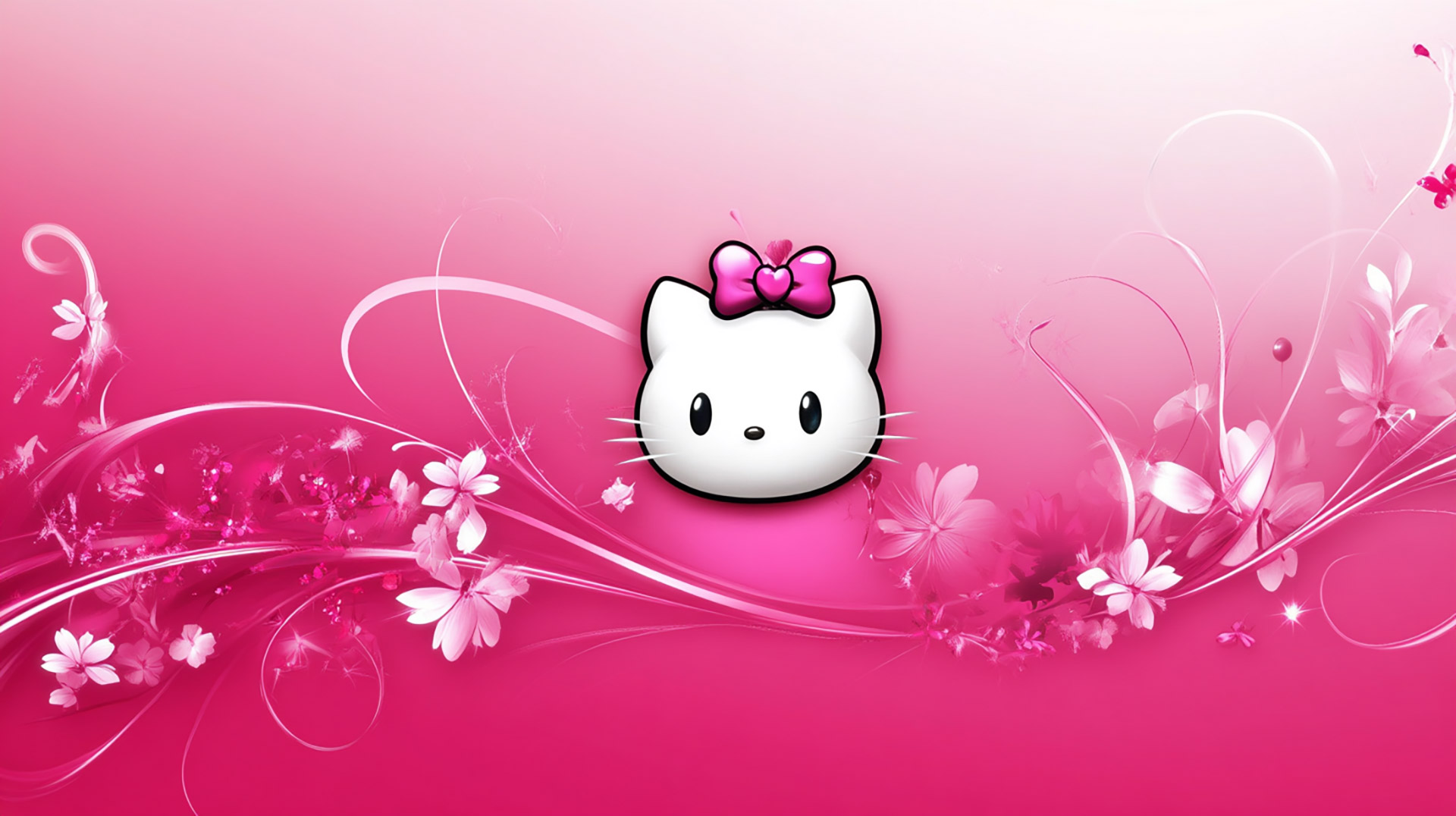 Cute Pink Hello Kitty Wallpaper for AI Lovers