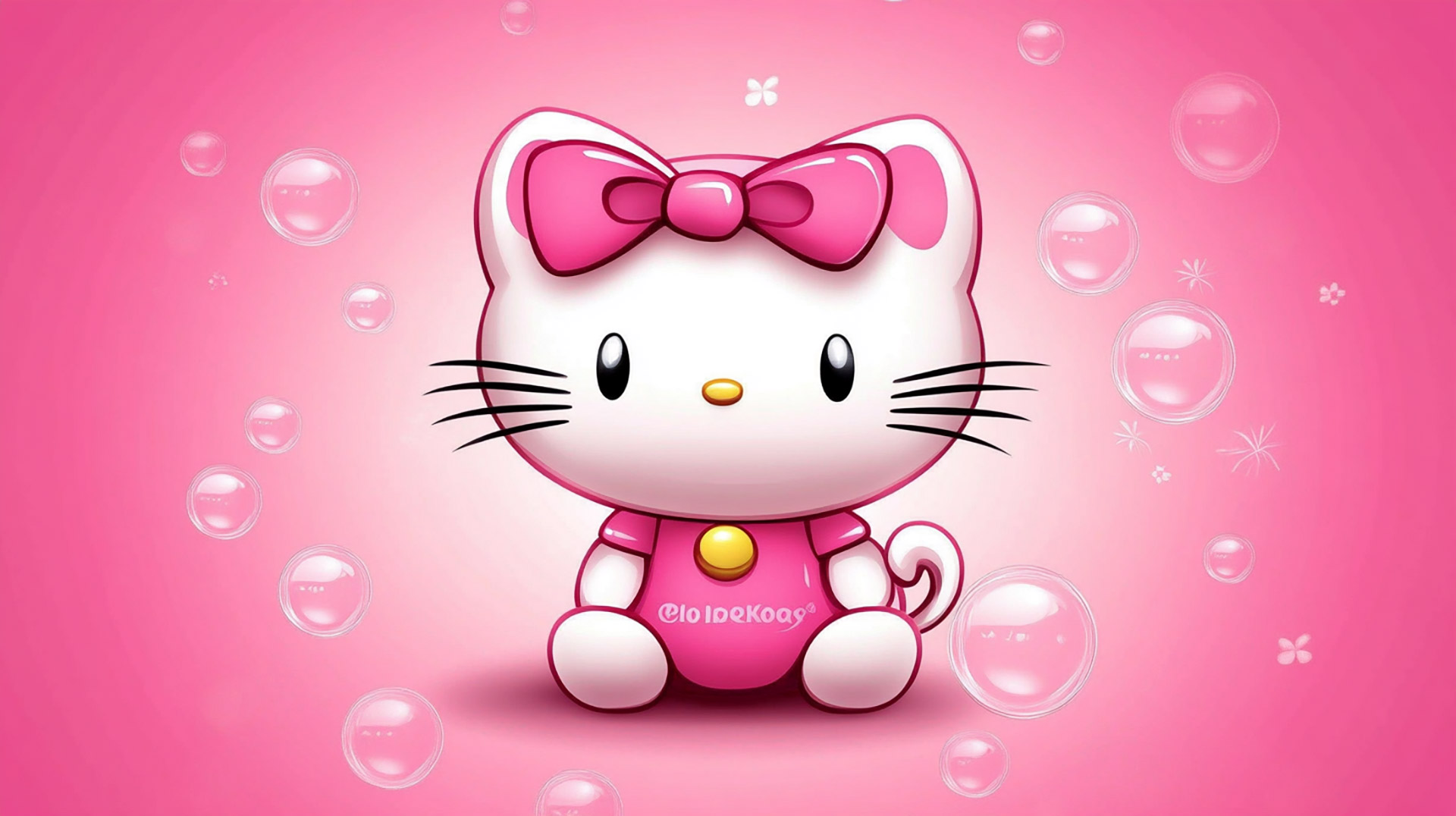 AI Wallpaper Collection: Charming Hello Kitty Styles