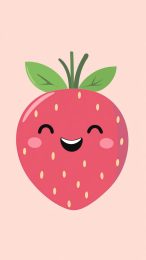 Charming Cute Strawberry Images for Android Mobile Background