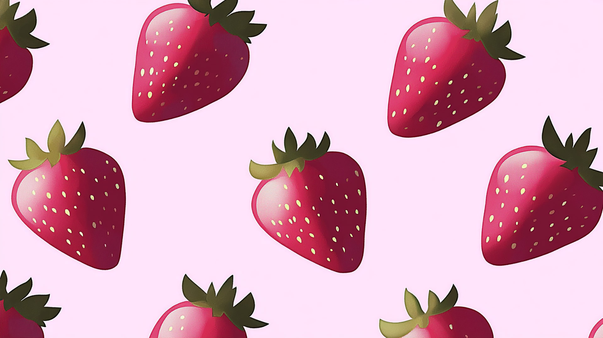 Delightful 4K Strawberry Wallpaper for Cute Aesthetics