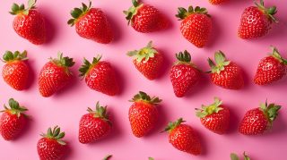 Cute Pink Strawberry Wallpaper for Your HD Desktop