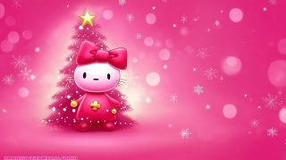 Stock Photos of Pink Hello Kitty Christmas Theme