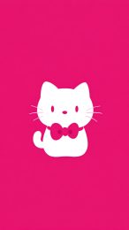 High-Definition Pink Hello Kitty Wallpaper for Mobile Phones