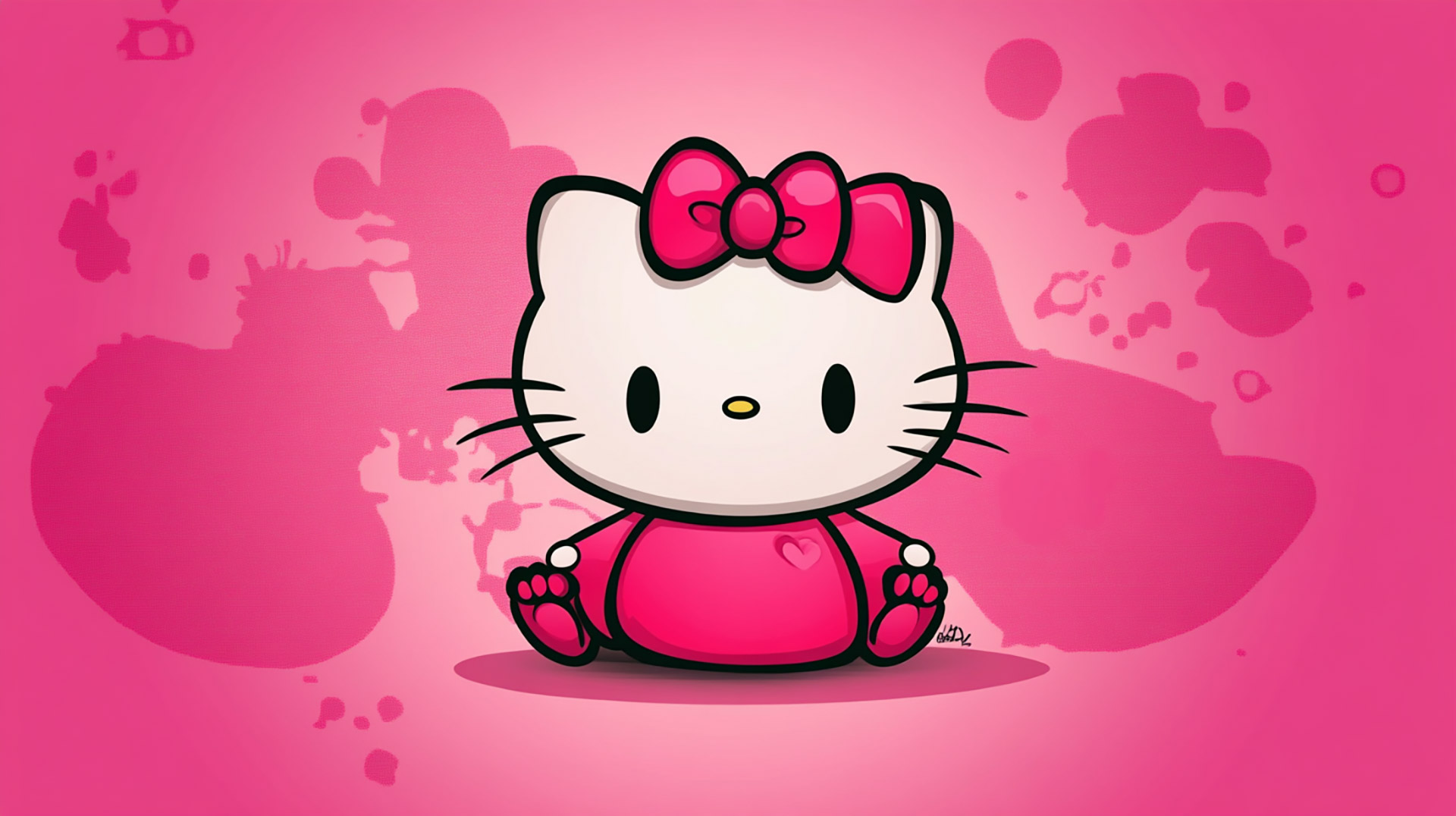 16:9 Pink Hello Kitty HD Wallpaper for Free