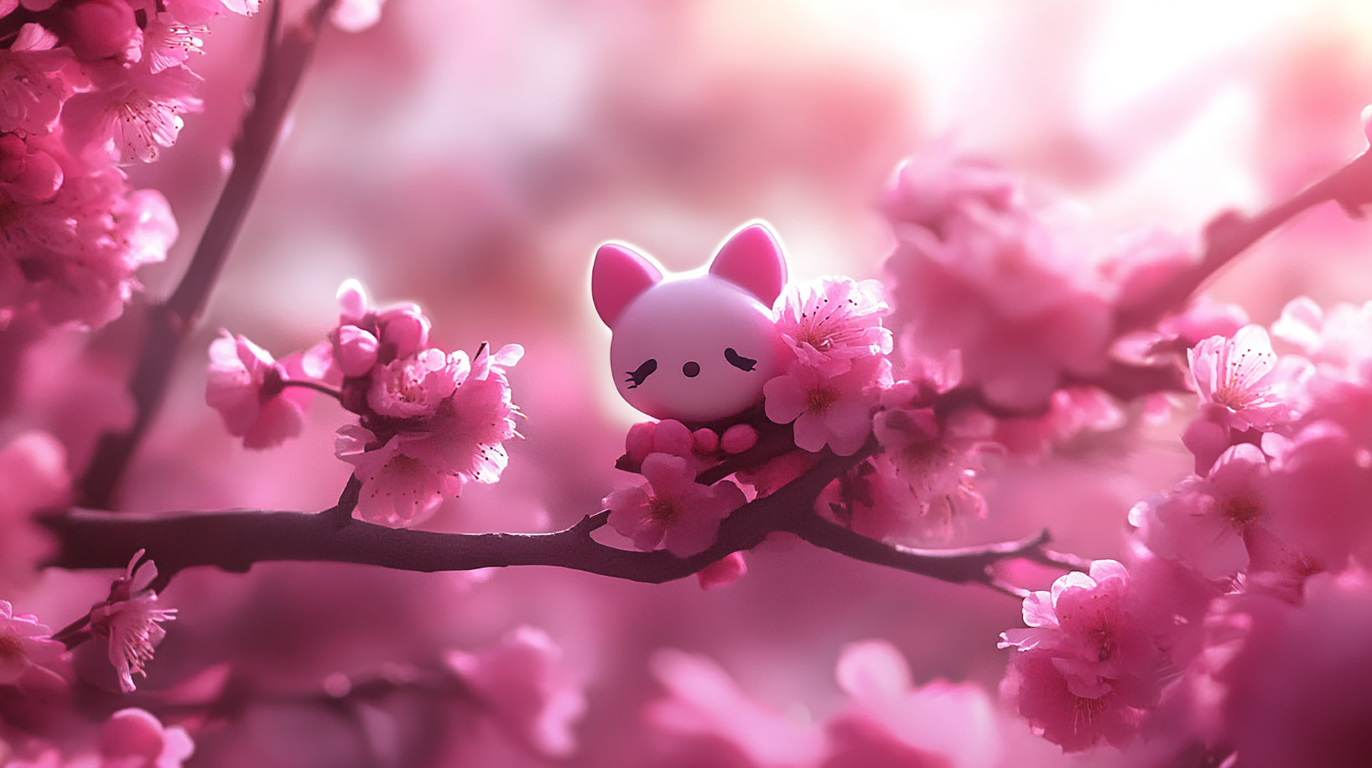 AI Wallpaper: Pink Hello Kitty HD Pics for Download