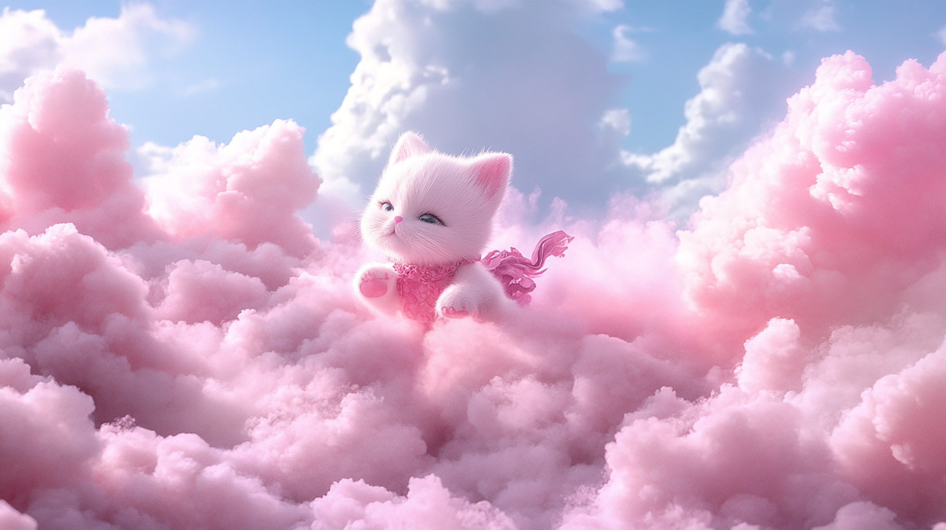 Aesthetic Pink Hello Kitty Wallpaper for Desktop Background