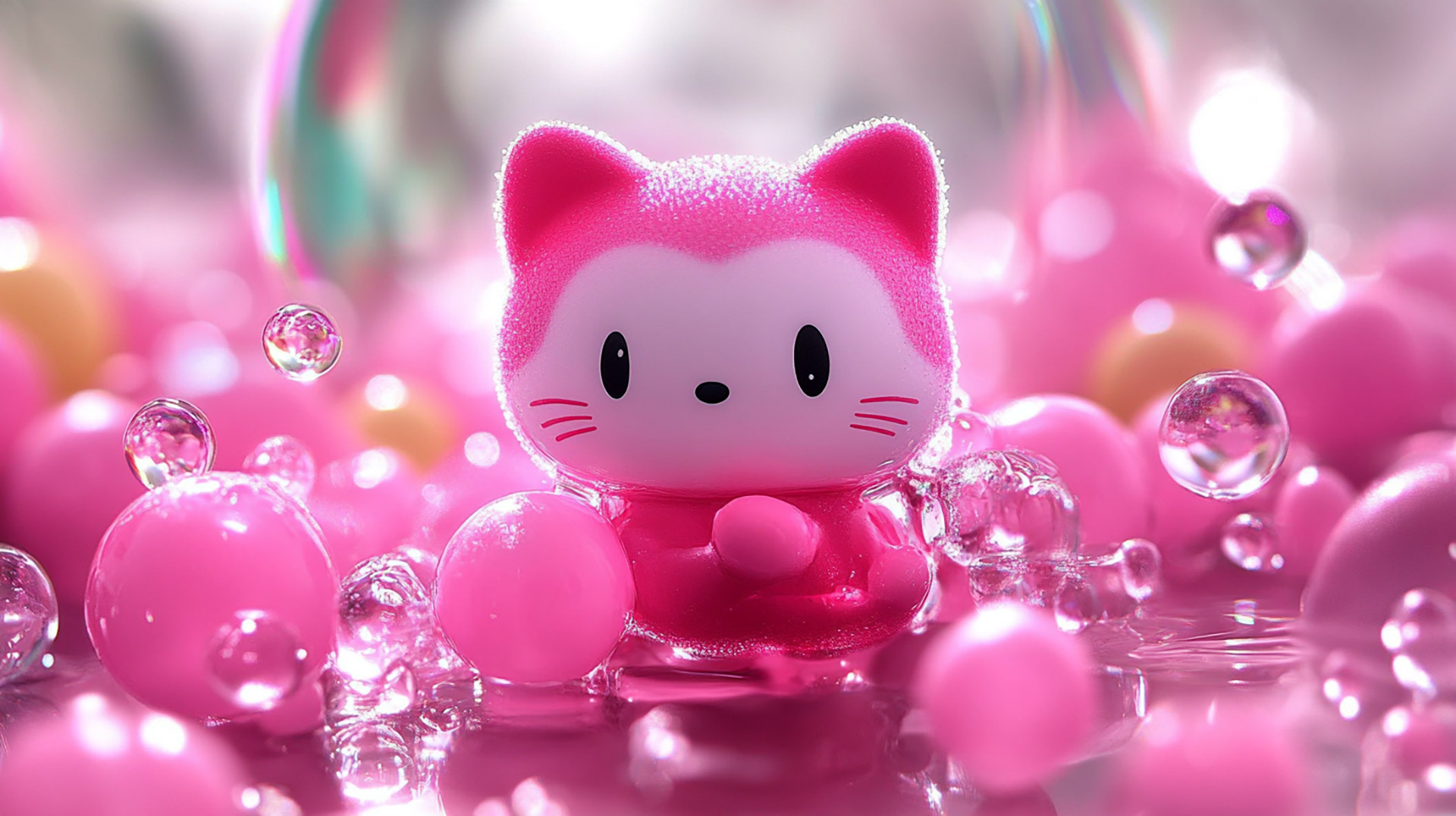 Ultra HD Pink Hello Kitty Desktop Background for PCs