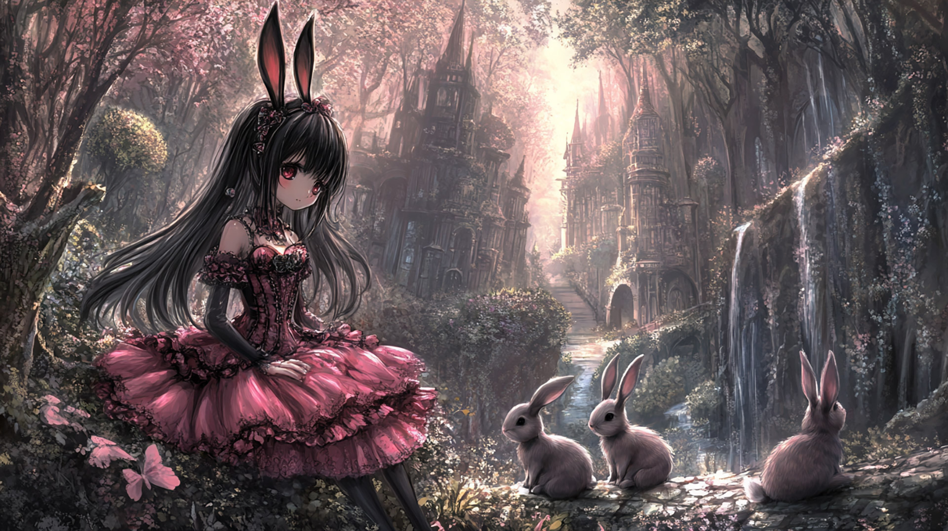 Download Adorable HD Pictures of Kawaii Girls and Bunnies