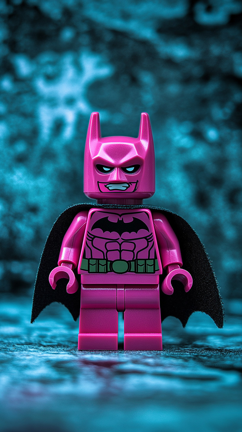 HD Pink Lego Batman Mobile Wallpaper for iPhone Users