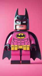 Vibrant Pink Lego Batman Wallpaper for All Phone Models