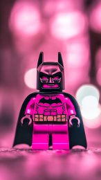 Enhance Your Phone with Pink Lego Batman Image