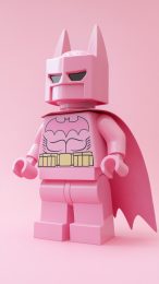 Colorful Pink Lego Batman Wallpaper for Samsung Galaxy