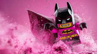 Stunning Pink Lego Batman HD Wallpaper For Desktop