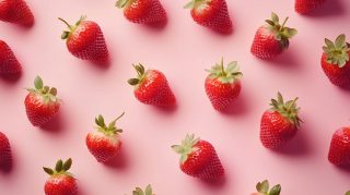 AI Wallpaper Collection: Pink Strawberry Aesthetic Designs