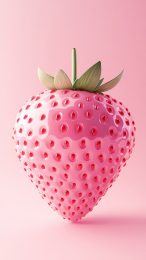 Download Free Pink Strawberry Image for Your Phone