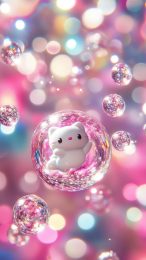 Adorable Digital Backgrounds: Hello Kitty in Pink