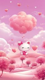 Vibrant Pink Hello Kitty Photos for Your Mobile