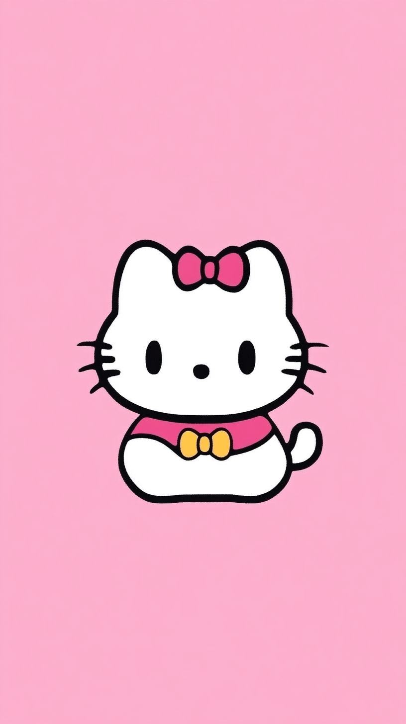 Festive Photo of Hello Kitty for Your Mobile Screen