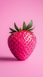 Vibrant Pink Strawberry Pictures as Mobile Wallpapers