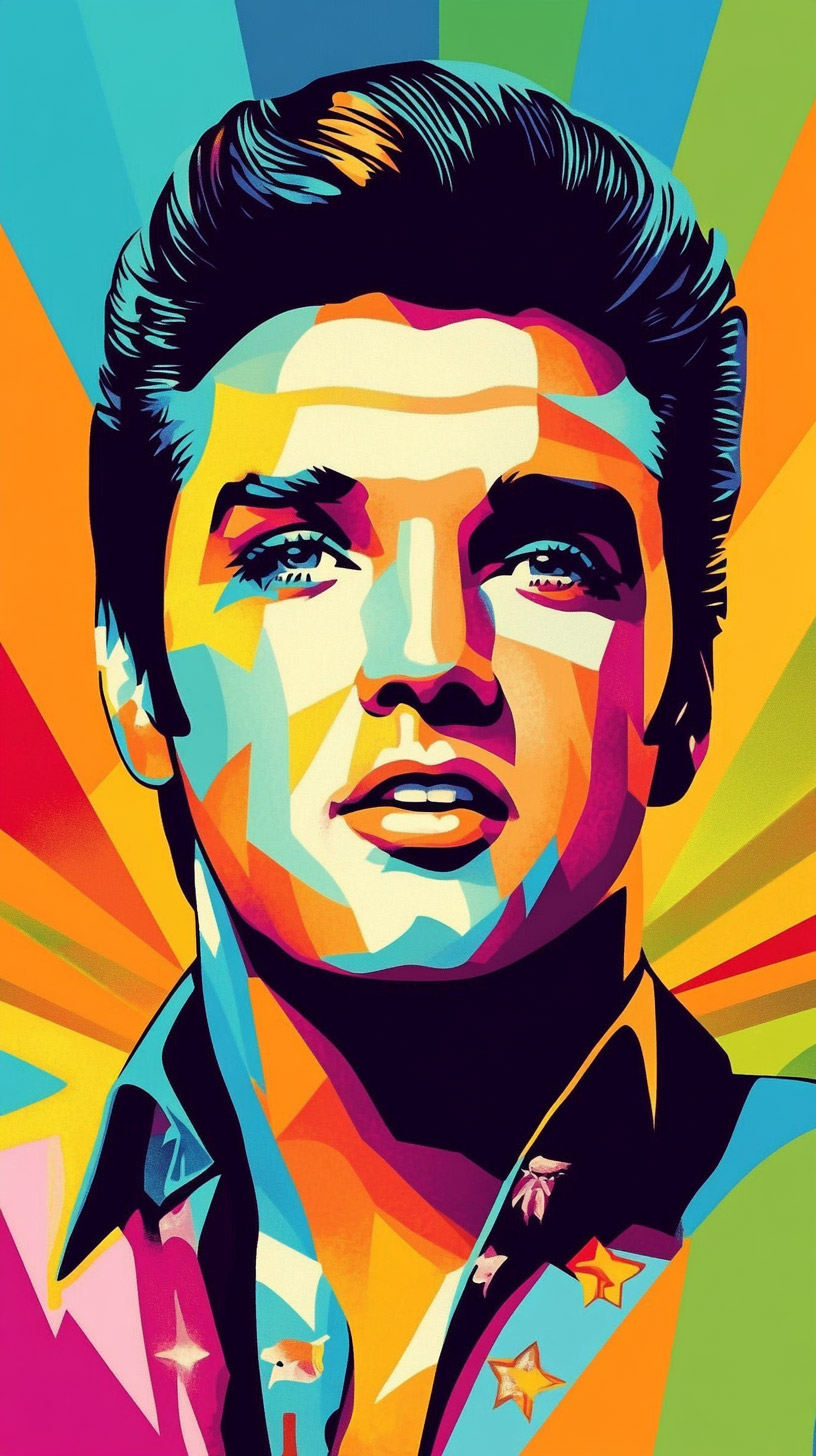 Eye-Catching Elvis Presley Image for Your Mobile Wallpaper