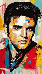 Elvis Presley Phone Picture: Trendy Pop Art Download