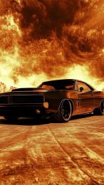 Download Stunning Racing Muscle Car Digital Background