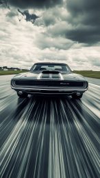 Cool Racing Muscle Car Mobile Background for iPhone