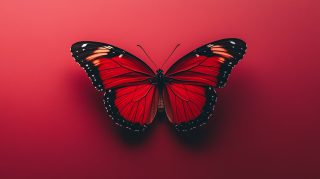 Red Aesthetic Butterfly Wallpaper for Stunning Desktop Background