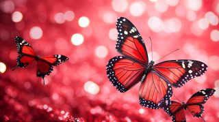 Experience 8K Red Butterfly Imagery for Your PC