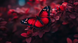 Beautiful Red Butterfly Pictures for Desktop Background