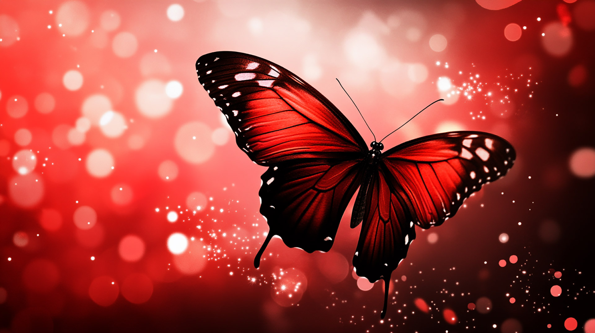 Free 8K Red Butterfly Wallpaper: Perfect for Your Desktop