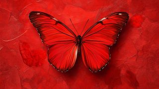 Download HD Pics of Graceful Red Butterflies in 16:9