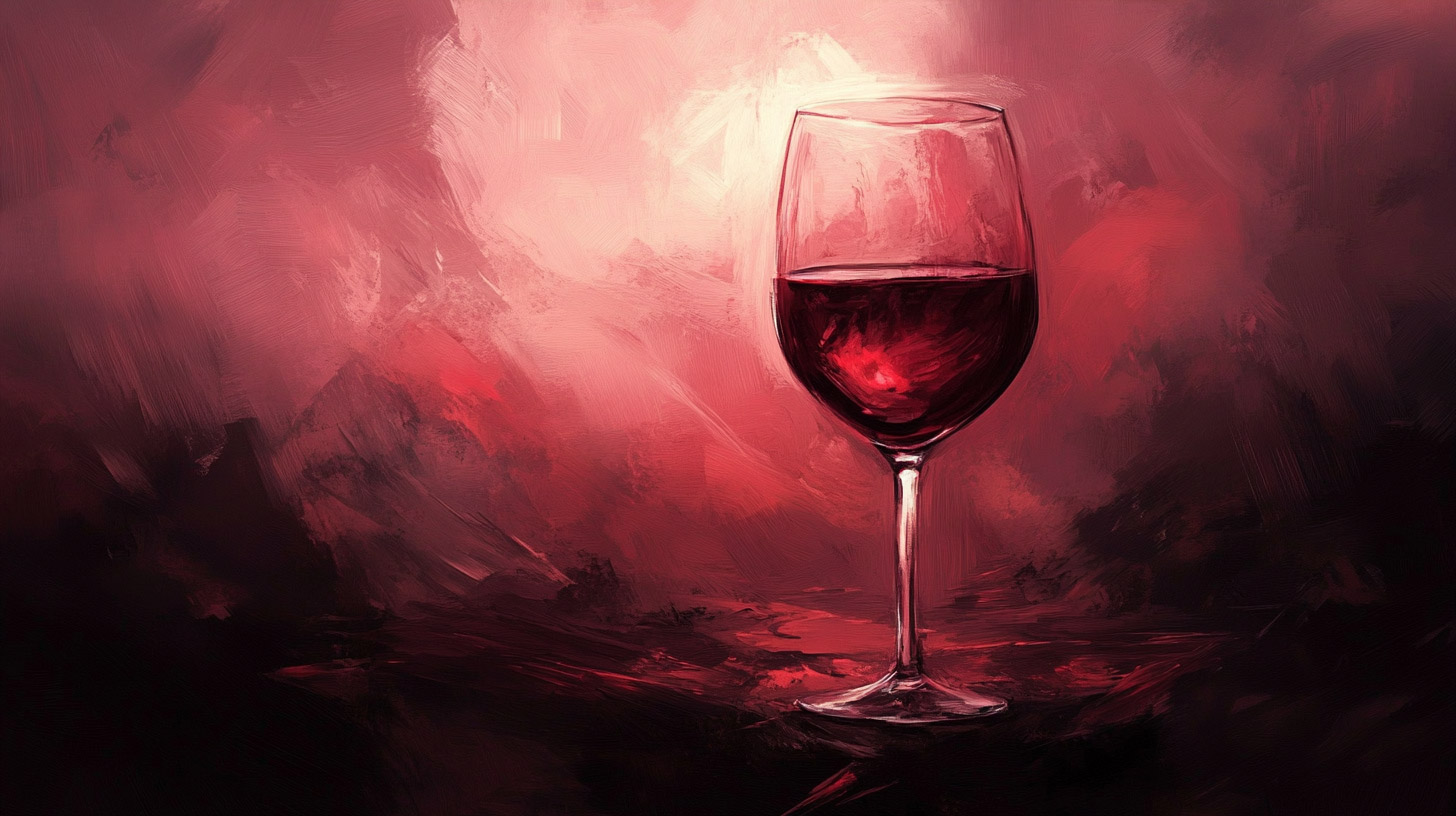 Free AI Wallpaper Featuring Rich Red Wine Shades