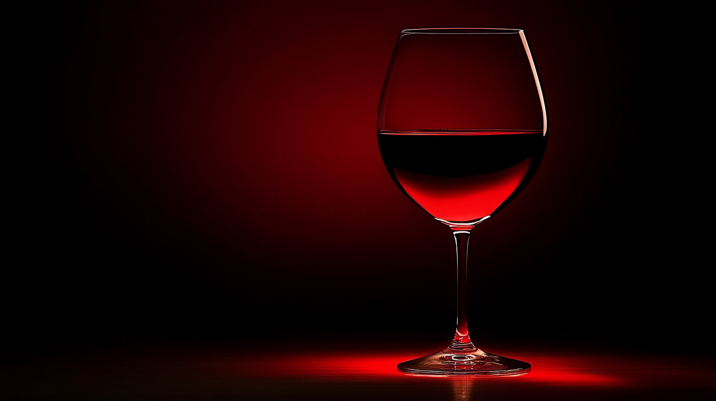 Captivating 4K Red Wine and Black Background Image