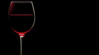 Stock Photos: Red Wine with Black Wallpaper for Desktop