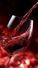 HD Red Wine Color Mobile Wallpaper for iPhone