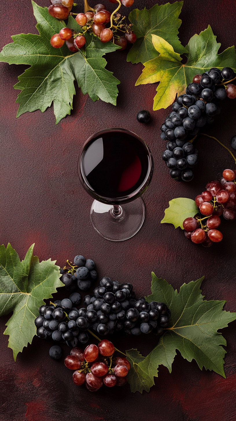 Stunning Red Wine Digital Background for Android Phones