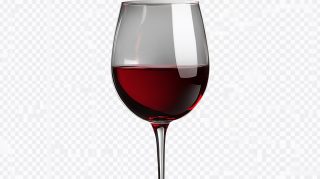 AI-Designed Red Wine Glass - Ultra HD Digital Background