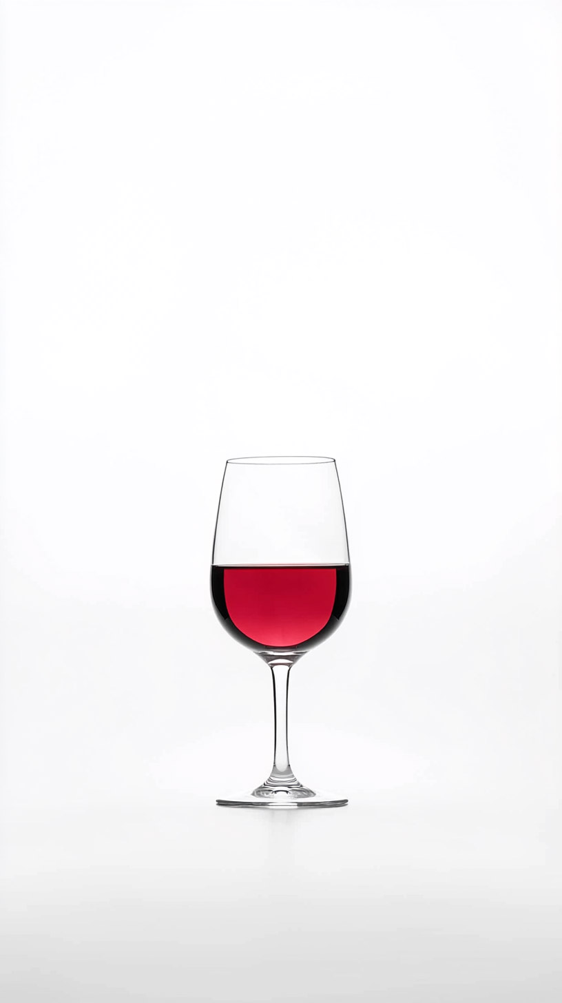 Elegant Red Wine Glass Photo for iPhone Background