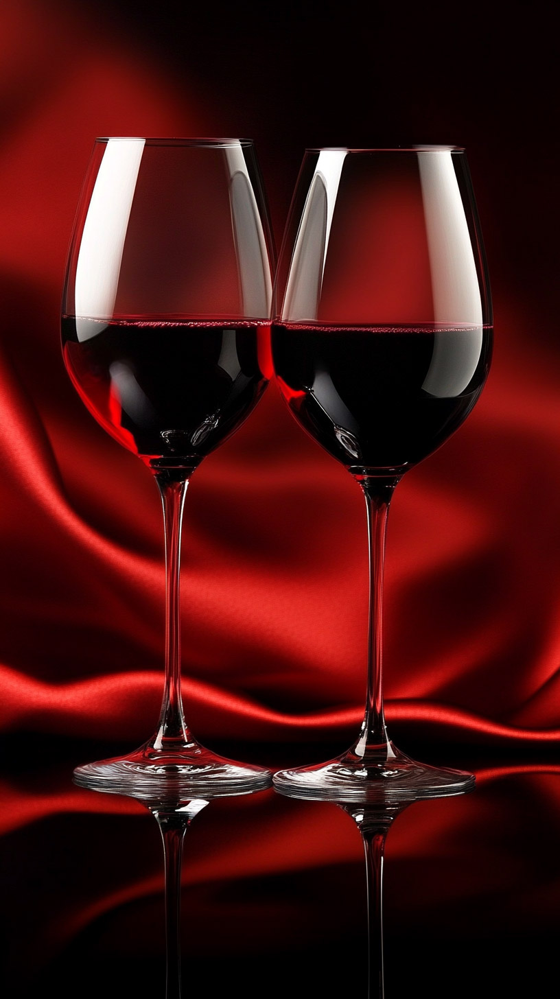 Artistic Red Wine Image for Your Smartphone Background