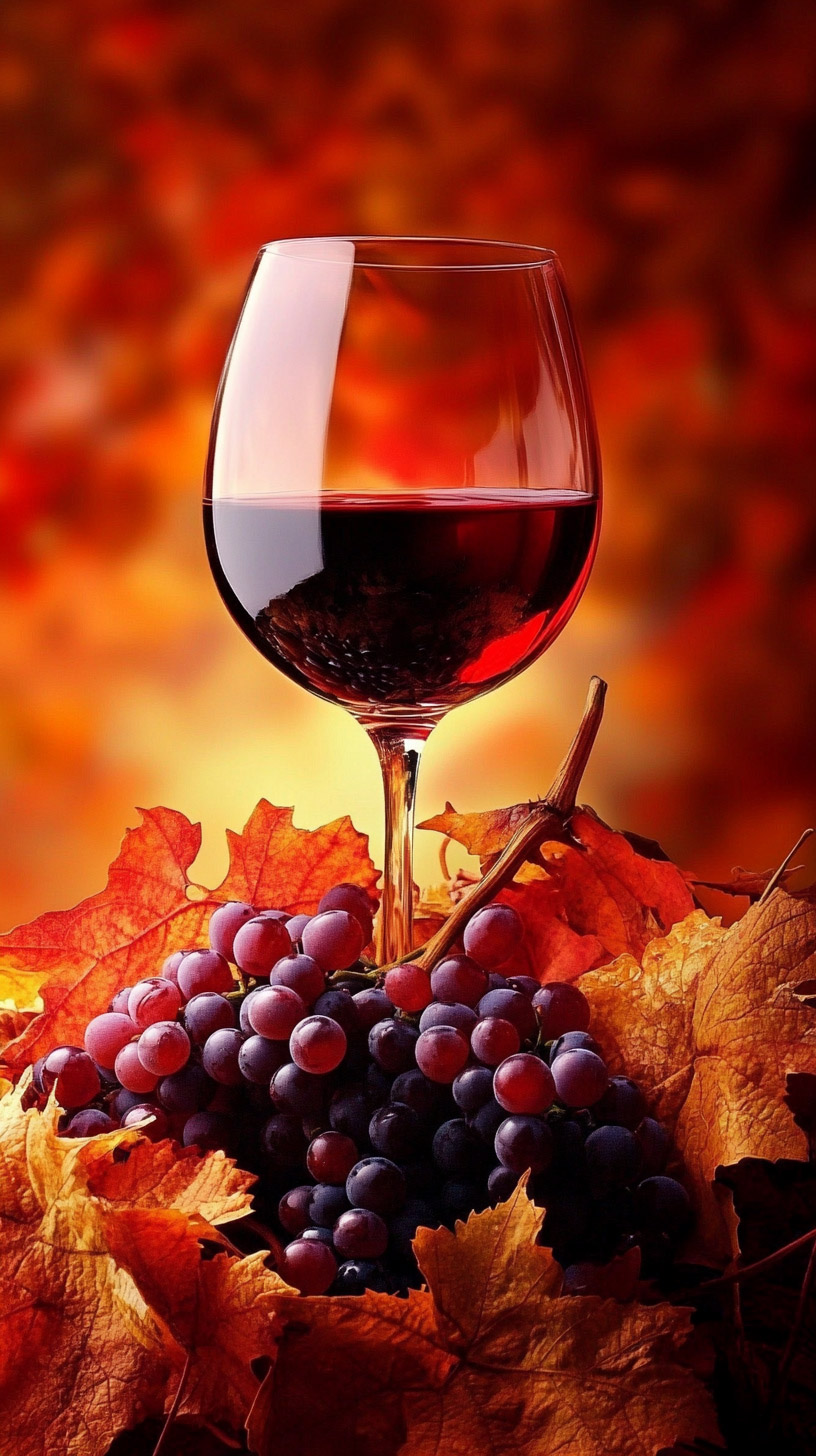 Free Red Wine Background for iPhone and Android