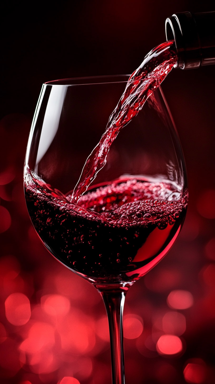 Download Free Red Wine Digital Background for Android