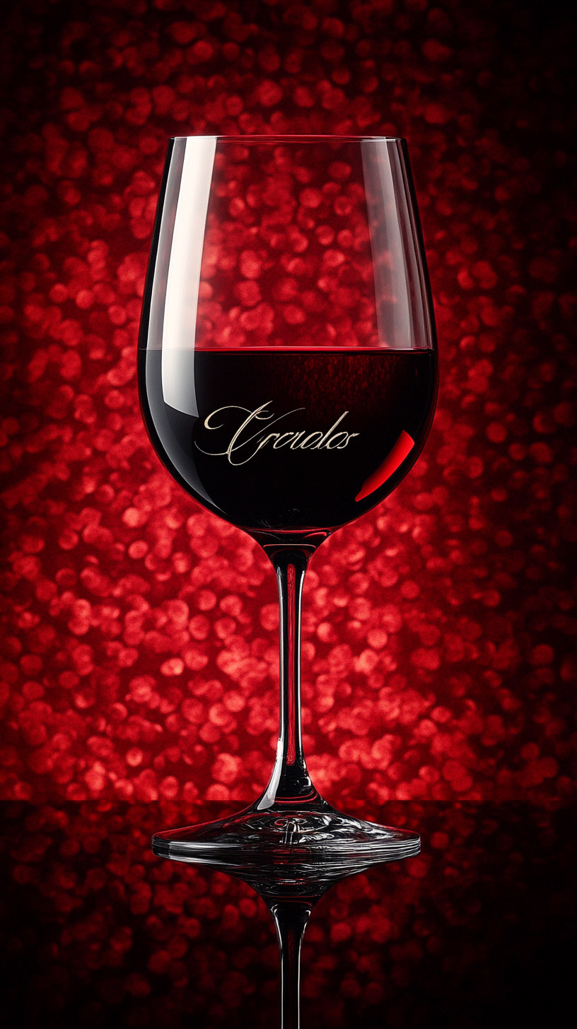 Vibrant Red Wine Wallpaper for Your Mobile Screen