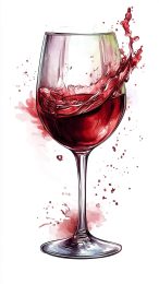 Stunning Digital Background of Red Wine in HD